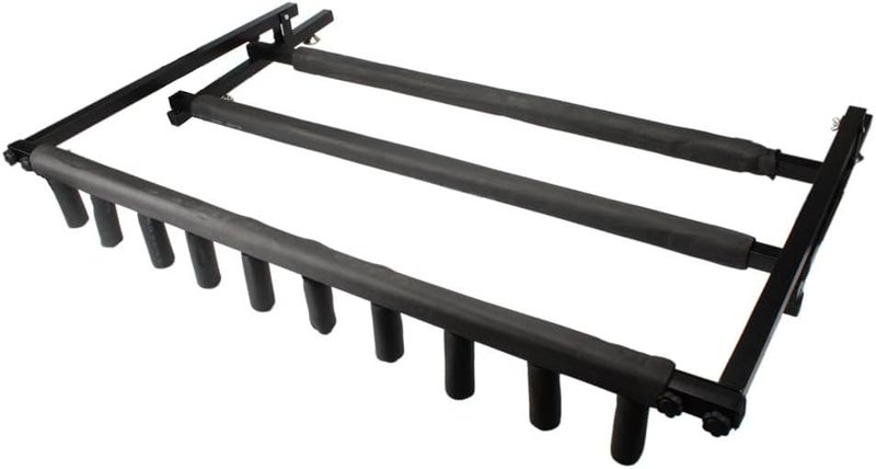 Kcelarec Multi Guitar Stand Rack with Folding Design,Portable Black Guitar Holder for Classical Acoustic, Electric, Bass Guitar and Guitar Bag (9 Holder) - Image 3